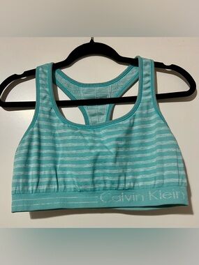 Calvin Klein Performance Reversible Aqua Sports Bra XL